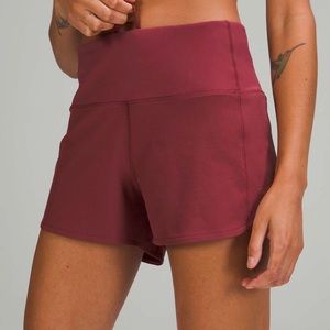 NWT Lululemon Speed Up High Rise Shorts 4”, Mulled Wine, size 6
